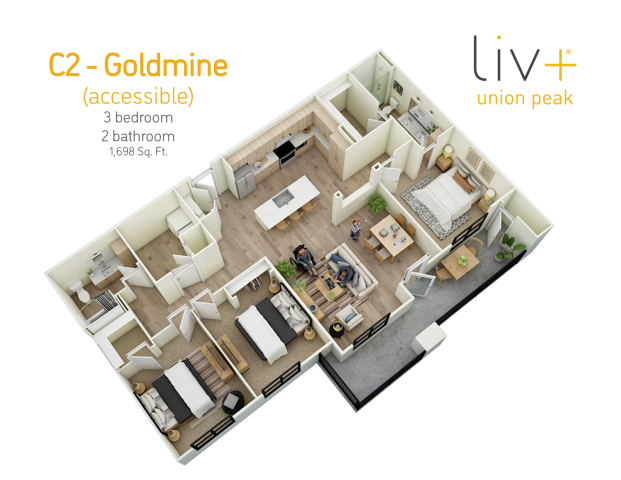 Unit 1-1322 1-1322 floor plan